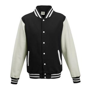 Personalizable Vintage béisbol Letterman Varsity chaqueta para hombres Stand Collar OEM cadena Chenille parche bordado mangas de cuero - Product Image 3