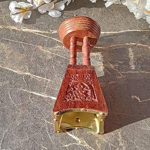 Soporte de incienso de madera árabe Ramadán Mubkhar ecológico hecho a mano de bambú/Acacia con diseño de Luna superior para decoración del hogar al por mayor - Product Image 4