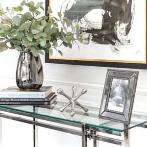 Home Metal <b>Jacks</b> Abstract Sculpture for Room Bedroom or Office Decor Aluminum Silver modern polished sculpture - Product Image 3