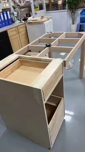 Modern European Design Smart Wood Cabinet with <b>Matt</b> <b>Lacquer</b> Finish Complete Kitchen Cabinet Design - Product Image 2