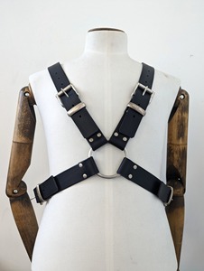 Arnés de cuero para hombre, arnés de pecho para mujer, BDSM, Punk, accesorios de hombro con estilo, - Product Image 6