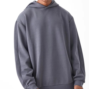 2025 Original Logo Cotton Tech Fleece hombres chándal 2 uds Material grueso hombres sudadera y pantalones de chándal para otoño transpirable - Product Image 4