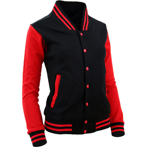 Women's French Terry Varsity <b>Jackets</b> Wholesale Baseball Letterman <b>Jackets</b> Chenille Embroidery Patches Wool Fabric Print Woven - Product Image 1