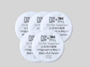 El prefiltro de partículas 3M 7711 P1 ayuda a proteger contra ciertas partículas, incluyendo polvo, nieblas, fibras y humos metálicos - Product Image 5