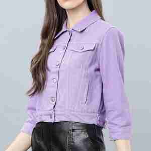 Dernier design, prix OEM bon marché, veste en jean à manches longues pour femmes, respirante et confortable, nouvelles vestes en jean élégantes pour femmes en vente - Product Image 5