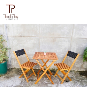 Juego de Muebles de Bistró Plegables de Madera de Acacia Modernos de Alta Calidad de Thinh Phu, Excelente Precio - Product Image 3