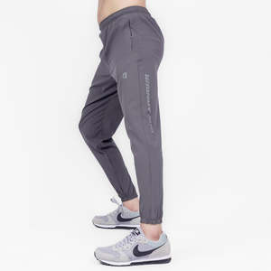 Pantalones Swift de cintura elástica estilo casual en gris - Product Image 1