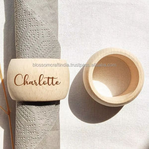 <b>Wooden</b> Napkin Ring Best Quality <b>Top</b> Selling Handmade Diningaccessory Dining <b>Table</b> Decor for Home Kitchen Use - Product Image 3