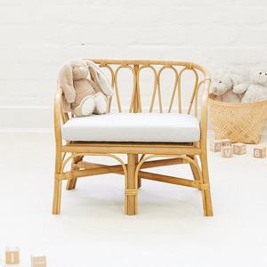 Silla infantil de ratán con cojín, sillas de bebé de caña, bajo costo, suministros directos de fábrica - Product Image 4