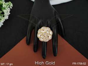 Bijoux à la mode, bijoux anciens, or élevé, poli, créateur, vêtements de fête, bagues réglables - Product Image 2