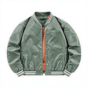 Veste de sport en satin 100% polyester, personnalisable avec le nom de l'équipe et du club, logo, couleur unie, polyester, col rabattu, boutons - Product Image 1