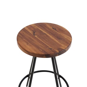 Tabouret de bar élégant à armature métallique industrielle pour les sièges d'accueil - Product Image 2