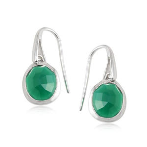 Pendientes de piedras preciosas de lapislázuli de Plata de Ley 925 nuevos al por mayor, joyería de moda colgante para bodas y fiestas - Product Image 3