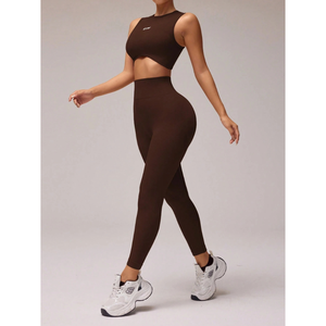 Lupin, conjunto de Yoga de alta calidad para mujer, ropa activa, conjuntos de Yoga de entrenamiento hechos en Pakistán, venta al por mayor, moda personalizada, transpirable, OEM 2025 - Product Image 1