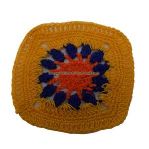 High Selling Handmade Crochet <b>Placemat</b> Coaster in Square for Coffee Tea and <b>Glass</b> at Best Price - Product Image 3