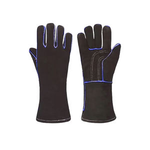Gants de soudage en cuir de paume de haute qualité en gros OEM en cuir fendu de haute qualité meilleure sécurité pour hommes 7 oz 16INCH respirant - Product Image 5