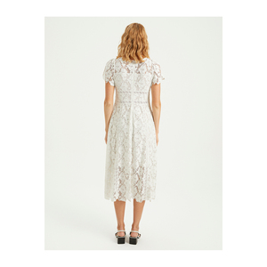 Robe mi-longue en dentelle BGN avec accessoires à rayures, robe de bal élégante S23D457 - Product Image 6