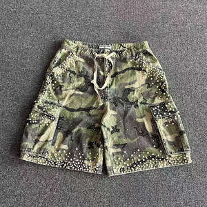 Shorts cargo décontractés pour hommes de haute qualité en gros, 100% coton respirant, design élégant de la rue principale, facile à laver - Product Image 1