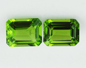 Piedra preciosa cortada en Octágono facetada suelta de peridoto verde natural 100% en tamaños calibrados personalizados disponibles a precios al por mayor OEM a granel - Product Image 3