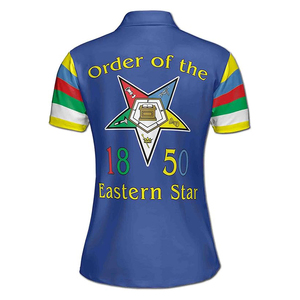 เสื้อเชิ้ตผู้ชายแบบสั่งทำพิเศษ ลายอีสเทิร์นสตาร์ OES 1850 คุณภาพสูง แขนสั้น สไตล์โกธิค ระบายอากาศได้ดี - Product Image 3