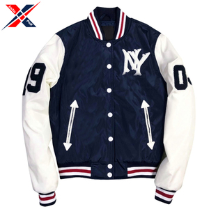 Nouveau style de veste universitaire à col montant pour hommes respirant séchage rapide patchwork gaufré en coton de soie pour l'hiver - Product Image 4