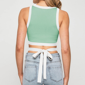 Sportswear Custom Logo Fit Activewear Workout <b>Yoga</b> Tank Top for Woman Casual Knitted Vests for women's - Product Image 6