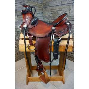 Selle de cheval européenne à faible MOQ, douce et confortable, qualité authentique, 100% cuir véritable, articles d'équitation, selle anglaise en bois - Product Image 2