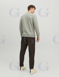 Wholesale Factory Direct Mens Sweat Shirt Soft Cotton Fleece <b>Material</b> Crew Neck Long Sleeve Style Sweat Shirt with Customization - Product Image 5