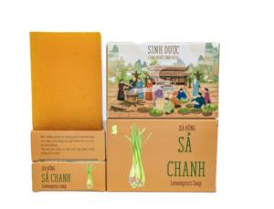 Édition limitée Curcuma Citronnelle Savon À Base De Plantes Blanchissant Organique Savon De Bain Solide Traité À Froid Premium Vietnam - Product Image 2