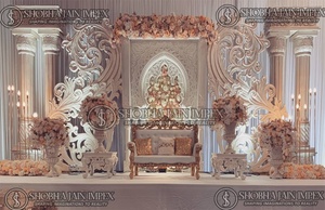 Escenario de boda con tema de ventana Escenario de boda al aire libre de estilo europeo moderno - Product Image 2