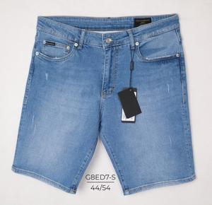 Shorts décontractés légers pour hommes en toile 100 % coton, respirants, unis, amples, lavés, avec logo personnalisé, taille haute, longueur genou, vente en gros - Product Image 2