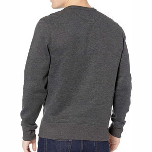 Logo personnalisé 100% coton unisexe surdimensionné sweat ras du cou plaine teint polaire pour l'hiver pour les hommes - Product Image 3