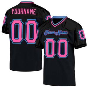 Maillot de football américain personnalisé imprimé par sublimation, fabriqué au Pakistan, unisexe, manches courtes, respirant, protection UV 100%, best-seller - Product Image 1