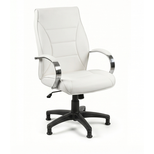 Top Quality Snow Faux Leather Ergonomic Guest Office <b>Chair</b> Star Base for Wholesale - Product Image 6