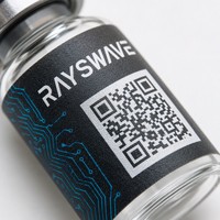 Etiqueta de Vial con Código QR de Datos Variables, Forma Personalizada, Papel Sintético PP, Etiqueta de Trazabilidad, Escaneo y Verificación, Etiqueta de Embalaje Impresa Personalizada