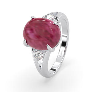 Nouvelle mode bagues de luxe bijoux pour femmes 925 argent Style Vintage couleur rubis CZ pierre bague pour femmes fabricant du Vietnam - Product Image 1