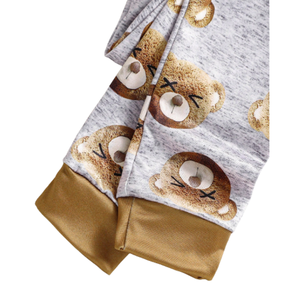 Ensemble de vêtements de nuit d'automne pour enfants haut et pantalon à manches longues en mélange de bambou Spandex Design imprimé personnalisé - Product Image 5