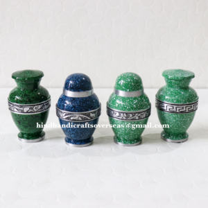 Mini <b>Keepsake</b> Urn Small Cremation Urns for Human Ashes Funeral Supplies <b>Keepsake</b> Aluminum Urns with Velvet <b>Box</b> for Sale - Product Image 6