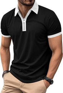 Camisetas de poliéster de algodón de color sólido de buena calidad para hombre, camisetas Polo de talla grande, admiten logotipo personalizado - Product Image 3