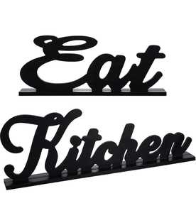 Decoración del hogar hecha a mano de madera Bloques alfabéticos de madera Hecho en la India Esculturas de palabras de mesa - Product Image 1