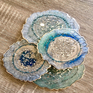 Optimal Size and Color Options Best Quality Customizable <b>Epoxy</b> Resin Coaster Decorative <b>Coffee</b> Tea <b>Table</b> Mats & Pads - Product Image 2