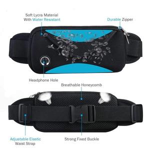 Riñonera Deportiva Ajustable, Ligera y Transpirable, Impermeable, de Poliéster/Nailon, con Bolsillo con Cremallera, Profesional - Product Image 3