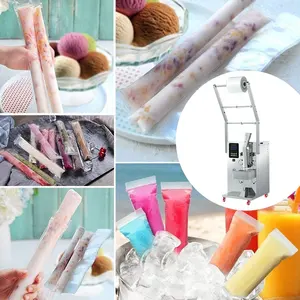 Automatic Liquid Juice Ice Pop Jelly Stick Popsicle Sachet Filling Sealing Packaging Making Machine For Small Business