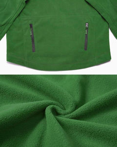 Regular length with zipper closure printed Silk Screen Printing Casual Winter Jacket Men tactical <b>fleece</b> Outdoor Jacket Zipper - Product Image 4