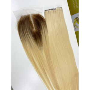 Extensions de cheveux humains bruts de meilleure qualité pour la fabrication de perruques Blonde 13*4 Bonestraight HD Lace Frontal pouces, vente d'automne - Product Image 4