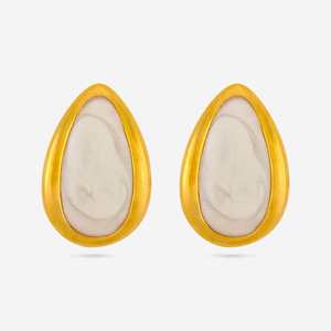 Trendy Religious Stud Earrings 193090 Water Drop Shape Bezel Setting with Copper Zinc Alloy Alloy Main Material for Parties - Product Image 3