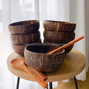 Personalized Artisan <b>Coconut</b> <b>Bowl</b> Set Eco-Friendly Kitchen & Dining Decor - Product Image 4