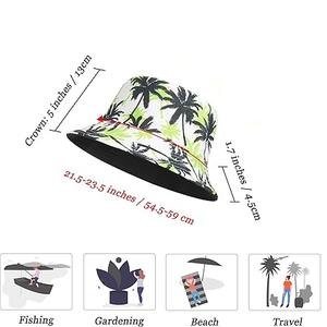 Sombrero de Pescador Unisex, Diseño Moderno de Verano, Patrón Redondeado Floral Sublimado, para Viajes, Precio de Mayoreo, Hecho en Pakistán - Product Image 2