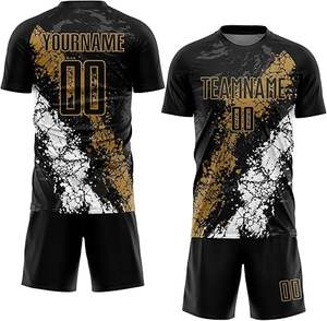 Uniforme de fútbol profesional para niños Nuevo estilo 100% Poliéster Calidad Premium Color sólido Último diseño en venta - Product Image 1