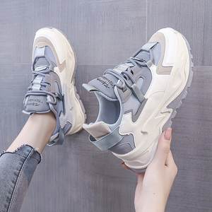 Nuevo Calzado Casual para Mujer, Suela Gruesa, Tejido de Malla Transpirable, Cierre de Velcro, Tallas Grandes, Deportivo, Entresuela de EVA, Parte Superior de Goma y PU - Product Image 2